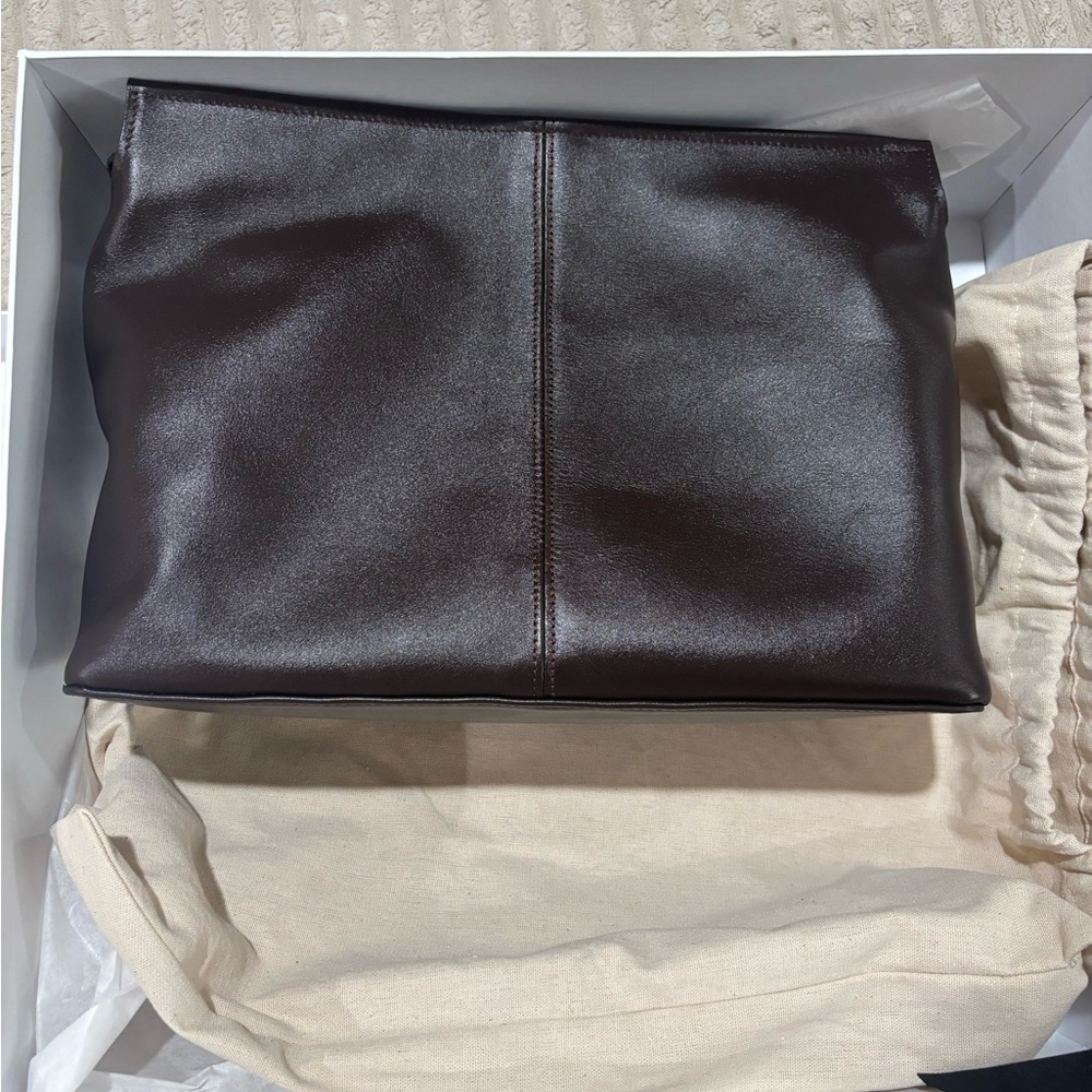 Poelle Elza Clutch Brown Leather Women's Bag